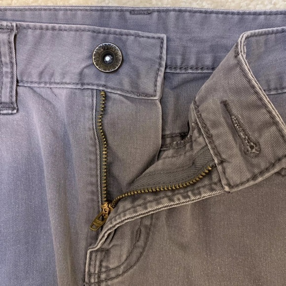 Uniqlo UJ Gray Denim Jeans Skirt Women Size Waist 64cm XS 4 Pockets Zipper - Picture 4 of 10